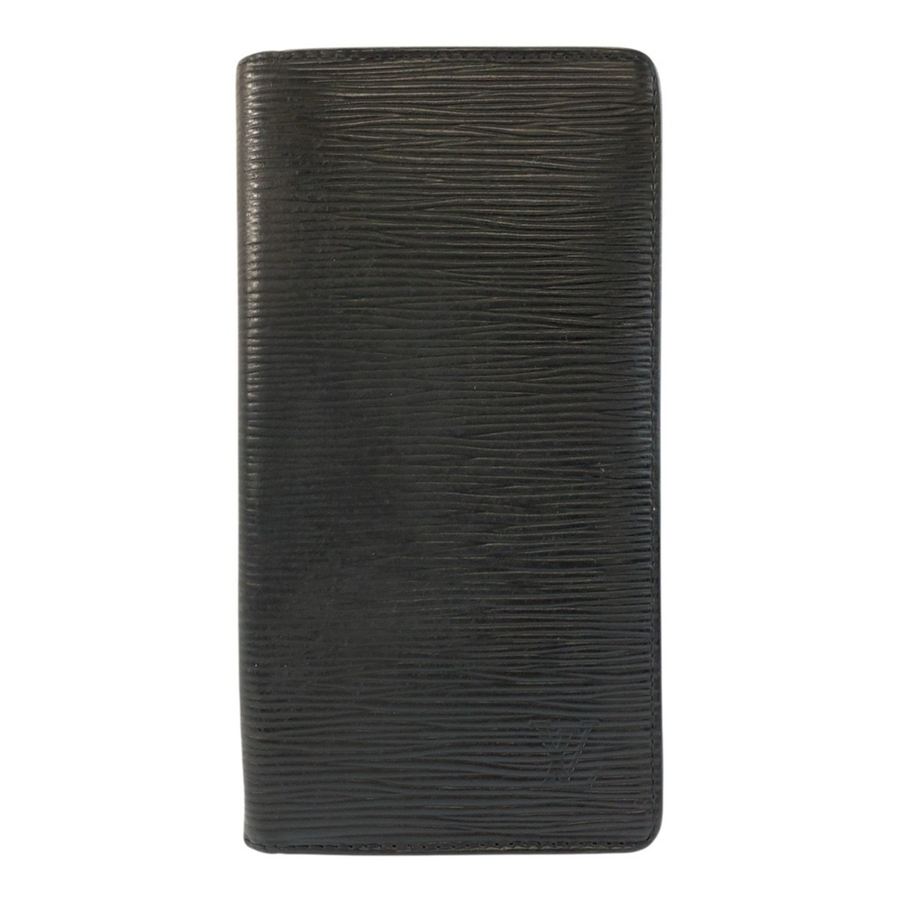 LOUIS VUITTON Louis Vuitton Epi Portecarte Credit Noir Black Leather M63212 L...